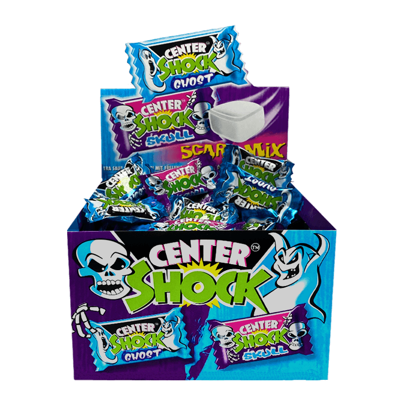 Набір Жувальна Гумка 100шт Center Shock Scary Mix 4g - Retromagaz