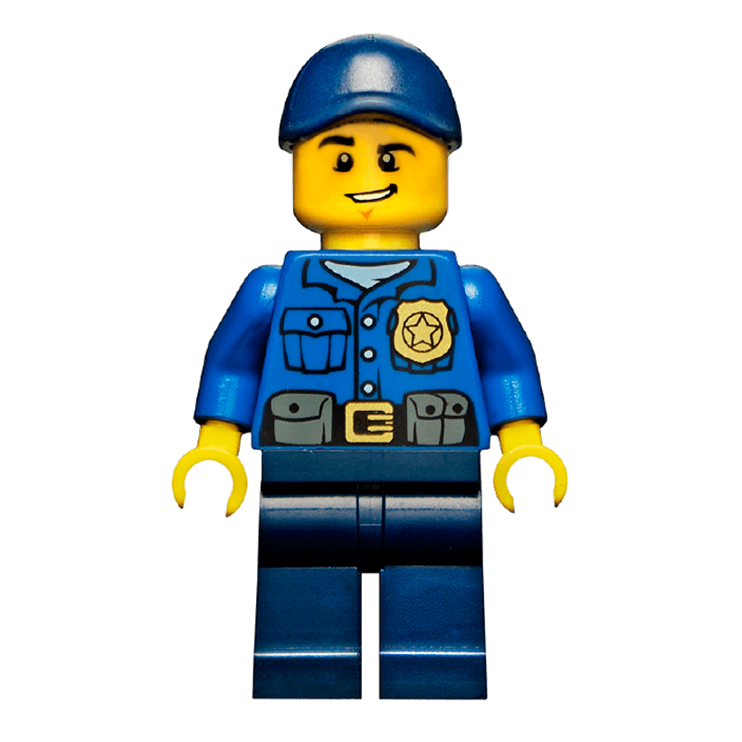 Фігурка Lego Police 973pb1551 Officer Gold Badge City cty0454 Б/У - Retromagaz