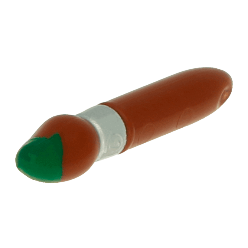 Мистецтво 4шт Lego Paint Brush with Silver Ring and Green Tip 93552pb01 4615250 6047551 Reddish Brown Б/У - Retromagaz