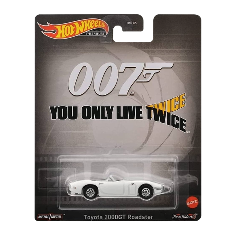 Машинка Premium Hot Wheels 007: You Only Live Twice Toyota 2000GT Roadster Rep. Entertainment 1:64 HKC27 White - Retromagaz