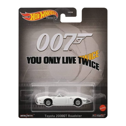 Машинка Premium Hot Wheels 007: You Only Live Twice Toyota 2000GT Roadster Rep. Entertainment 1:64 HKC27 White - Retromagaz