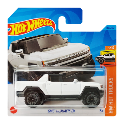 Машинка Базовая Hot Wheels GMC Hummer EV Hot Trucks 1:64 HKJ00 White - Retromagaz