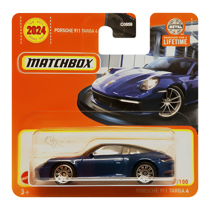 Машинка Велике Місто Matchbox Porsche Porsche 911 Targa 4 Showroom 1:64 HVN28 Blue - Retromagaz