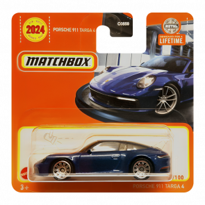 Машинка Большой Город Matchbox Porsche 911 Targa 4 Showroom 1:64 HVN28 Blue