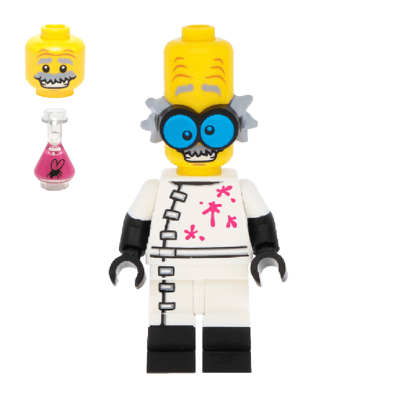 Фігурка Lego Collectible Minifigures Series 14 col14-3 Новий Monster Scientist - Retromagaz