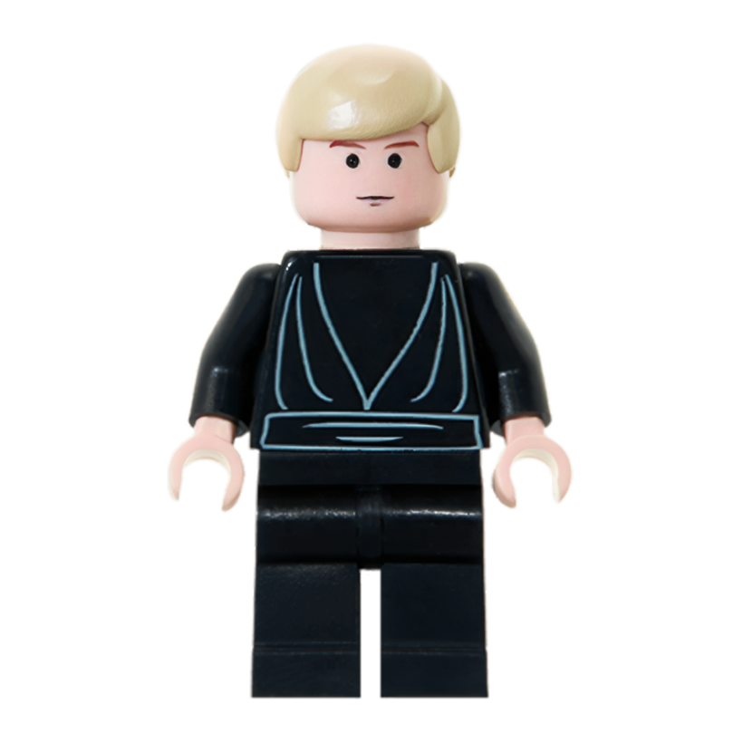 Фигурка Lego Джедай Luke Skywalker Black Tunic Star Wars sw0083 6210 Б/У - Retromagaz