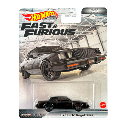 Машинка Premium Hot Wheels '87 Buick Regal GNX Fast & Furious 1:64 HCP16 Black - Retromagaz