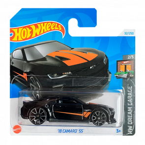 Машинка Базовая Hot Wheels '18 Camaro SS Dream Garage 1:64 HTB50 Black - Retromagaz