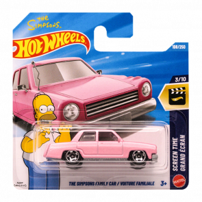 Машинка Базовая Hot Wheels The Simpsons Family Car Screen Time 1:64 JJJ68 Pink - Retromagaz