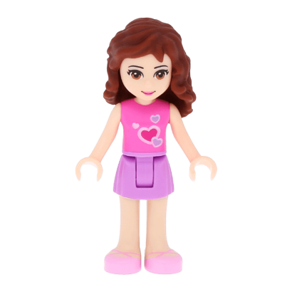 Фігурка Lego Olivia Medium Lavender Skirt Friends Girl frnd017 Б/У - Retromagaz