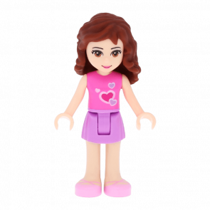 Фігурка Lego Olivia Medium Lavender Skirt Friends Girl frnd017 Б/У
