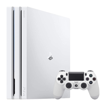 Консоль Sony PlayStation 4 Pro CUH-72xx 1TB White Б/У Нормальный - Retromagaz