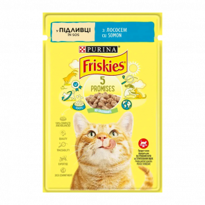 Вологий Корм для Котів Purina Friskies Лосось 85g