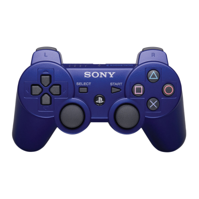 Геймпад Бездротовий Sony PlayStation 3 DualShock 3 Blue Б/У - Retromagaz