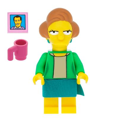 Фигурка Lego Edna Krabappel Cartoons The Simpsons colsim2-14 Новый - Retromagaz