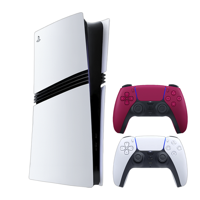 Набір Консоль Sony PlayStation 5 Pro 2TB White Новий  + Геймпад Бездротовий DualSense Cosmic Red - Retromagaz