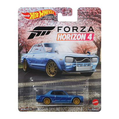 Машинка Premium Hot Wheels Nissan Skyline H/T 2000 GT-X 4 Forza Horizon GRL69 Blue Новый - Retromagaz
