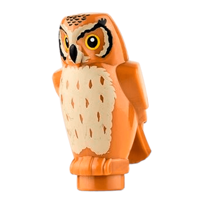 Фігурка Lego Owl Animals Повітря 92084pb04 Medium Nougat Б/У - Retromagaz