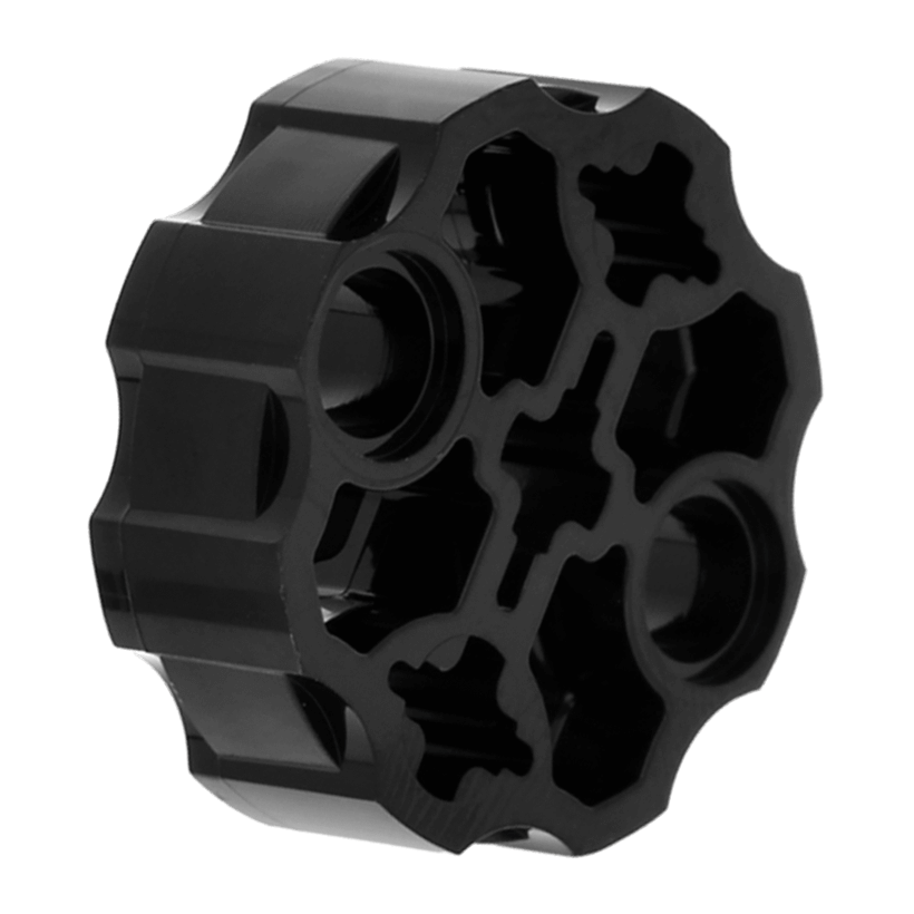 Technic 10шт Lego Соединитель Круглый 2 Pin Holes and 3 Axle Holes 98585 31511 31520 6156897 6186133 Black Б/У - Retromagaz