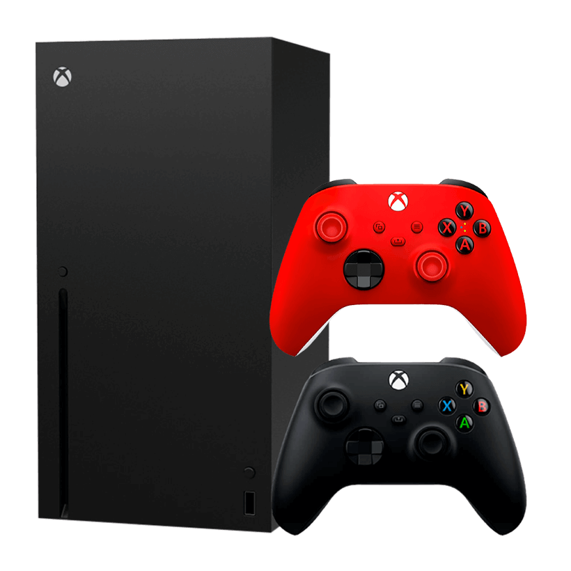 Набір Консоль Microsoft Xbox Series X 1TB Black Новий  + Геймпад Бездротовий Controller Pulse Red - Retromagaz
