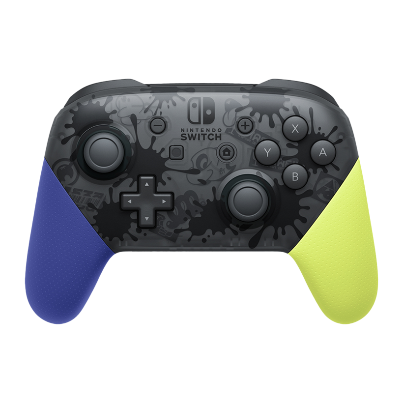Геймпад Бездротовий Nintendo Switch Pro Controller Splatoon 3 Special Edition Yellow Blue Новий - Retromagaz