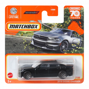 Машинка Большой Город Matchbox 2018 Dodge Charger Highway 1:64 HLD13 Black - Retromagaz