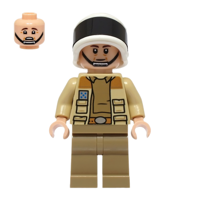 Фигурка Lego Повстанец Captain Antilles Dark Tan Shirt Large Rank Badge Star Wars sw1328 75387 Новый - Retromagaz