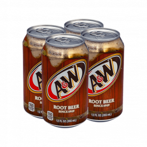 Набор Напиток 4шт A&W Root Beer 355ml - Retromagaz