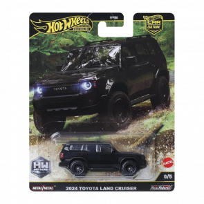 Машинка Premium Hot Wheels 2024 Toyota Land Cruiser Chase Off-Road 1:64 JBK75 Black Машинка Premium Hot Wheels 2024 Toyota Land Cruiser Chase Off-Road 1:64 JBK75 Black - Retromagaz