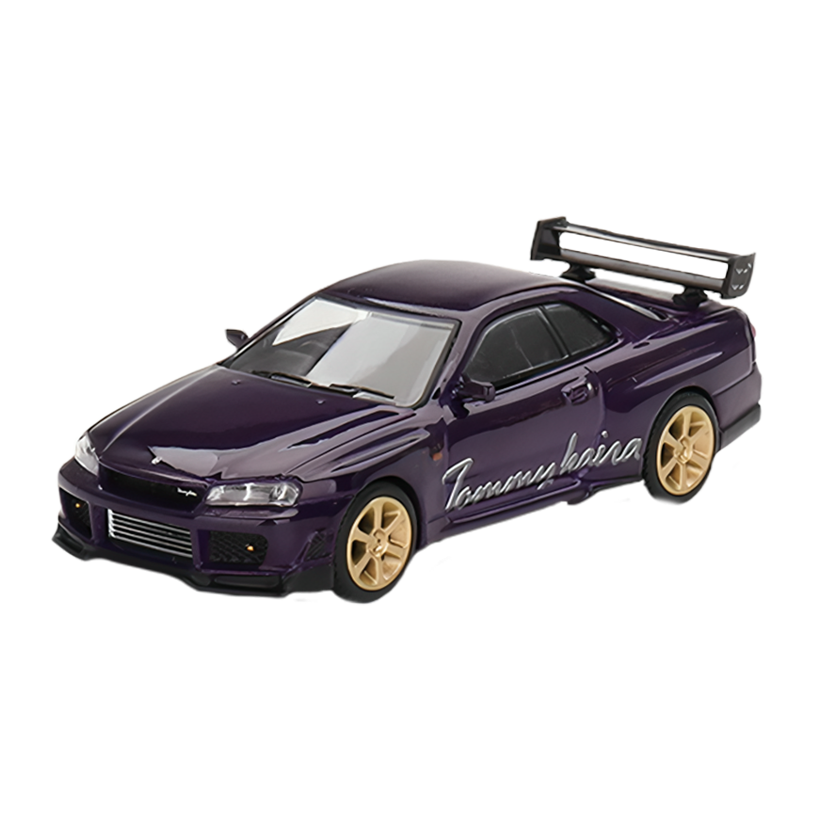 Машинка Premium MINI GT Nissan Skyline GT-R (R34) Tommykaira R-z 1:64 Purple - Retromagaz