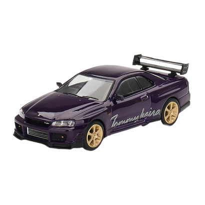 Машинка Premium MINI GT Nissan Skyline GT-R (R34) Tommykaira R-z 1:64 Purple - Retromagaz