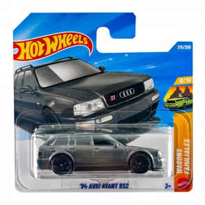 Машинка Базова Hot Wheels '94 Audi Avant RS2 Wagons 1:64 JJK18 Grey - Retromagaz