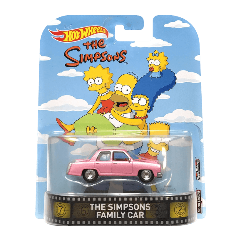 Машинка Premium Hot Wheels The Simpsons Family Car Rep. Entertainment 1:64 DWJ90 Pink - Retromagaz