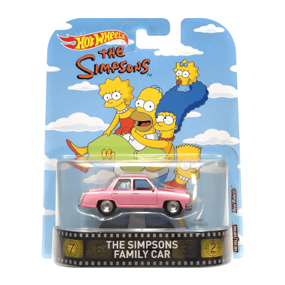 Машинка Premium Hot Wheels The Simpsons Family Car Rep. Entertainment 1:64 DWJ90 Pink - Retromagaz