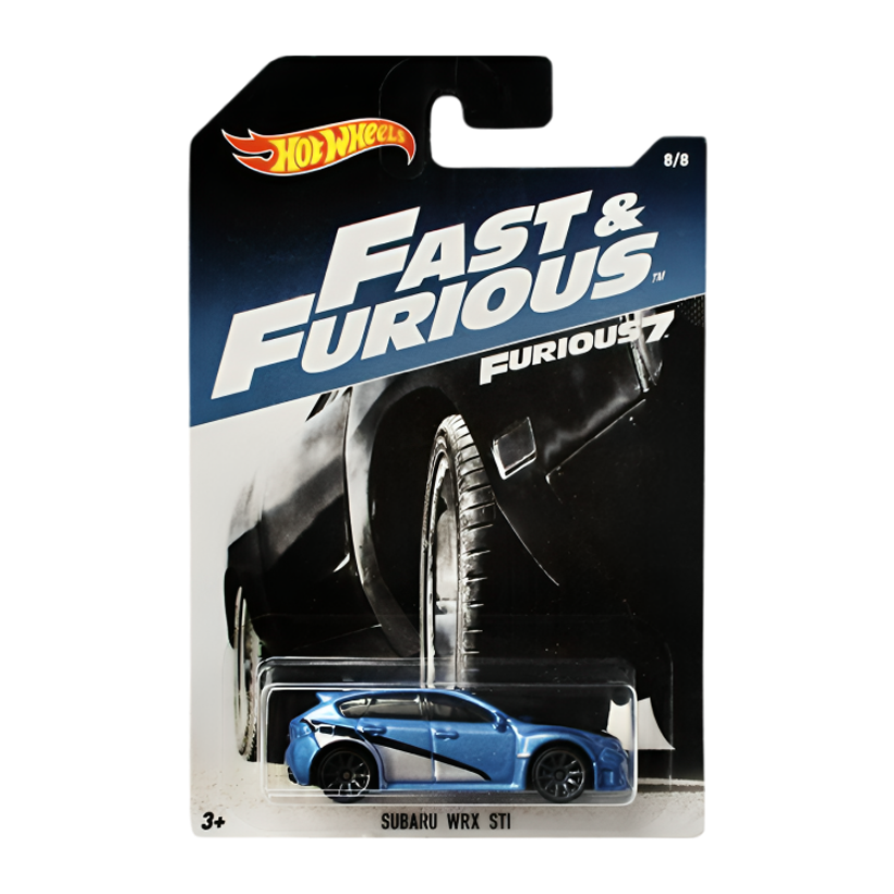 Тематична Машинка Hot Wheels Subaru WRX STI Fast & Furious 1:64 DWF72 Blue - Retromagaz
