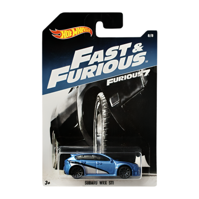 Тематична Машинка Hot Wheels Subaru WRX STI Fast & Furious 1:64 DWF72 Blue - Retromagaz