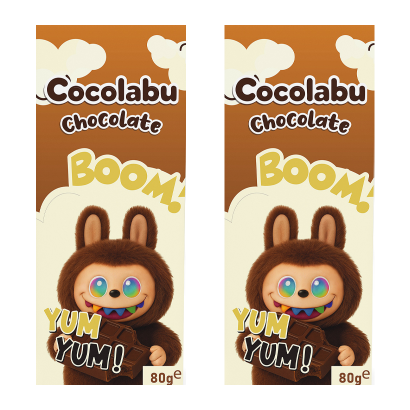 Набор Шоколад Молочный 2шт Cocolabu Лабубу Boom Brown 80g - Retromagaz