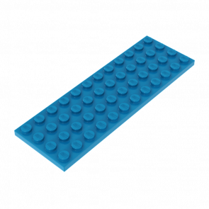 Пластина Lego Обычная 4 x 12 3029 6227258 6343650 Dark Azure 4шт Б/У - Retromagaz