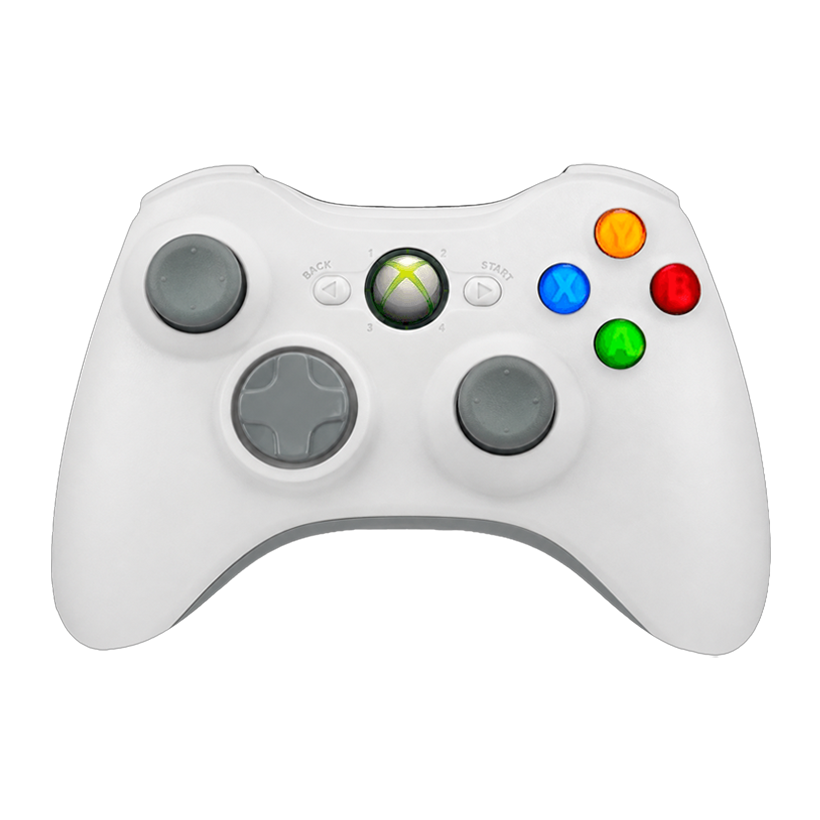 Геймпад Беспроводной Microsoft Xbox 360 White Б/У - Retromagaz