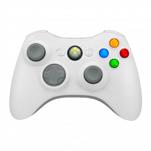 Геймпад Беспроводной Microsoft Xbox 360 White Б/У - Retromagaz