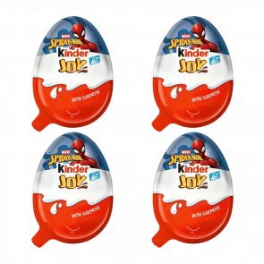 Набор Шоколадное Яйцо 4шт Kinder Joy Spider Man 20g - Retromagaz