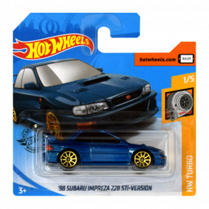 Машинка Базовая Hot Wheels '98 Subaru Impreza 22B STi-Version Turbo 1:64 GHB42 Blue