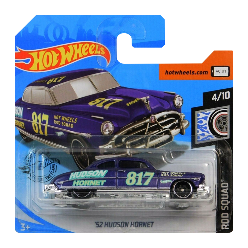Машинка Базова Hot Wheels '52 Hudson Hornet Rod Squad 1:64 GHF20 Purple - Retromagaz