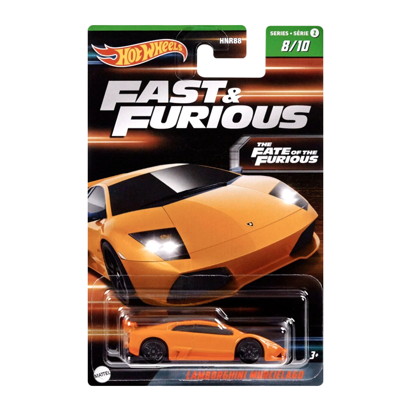 Тематична Машинка Hot Wheels Lamborghini Murcielago Fast & Furious 1:64 HNR88/HNT08 Orange - Retromagaz