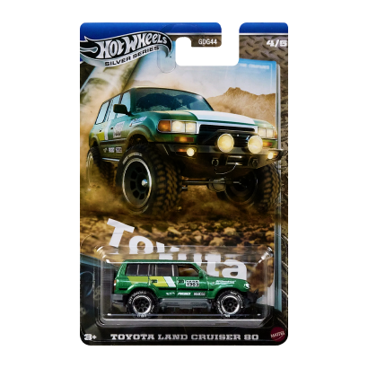 Тематическая Машинка Hot Wheels Toyota Land Cruiser 80 Toyota 1:64 JCB74 Green - Retromagaz
