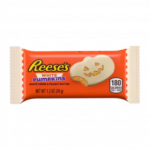 Цукерки Hershey's Halloween Reese`s Pumpkins White Chocolate 34g 1шт Новий Цукерки Hershey's Halloween Reese`s Pumpkins White Chocolate 34g 1шт Новий - Retromagaz