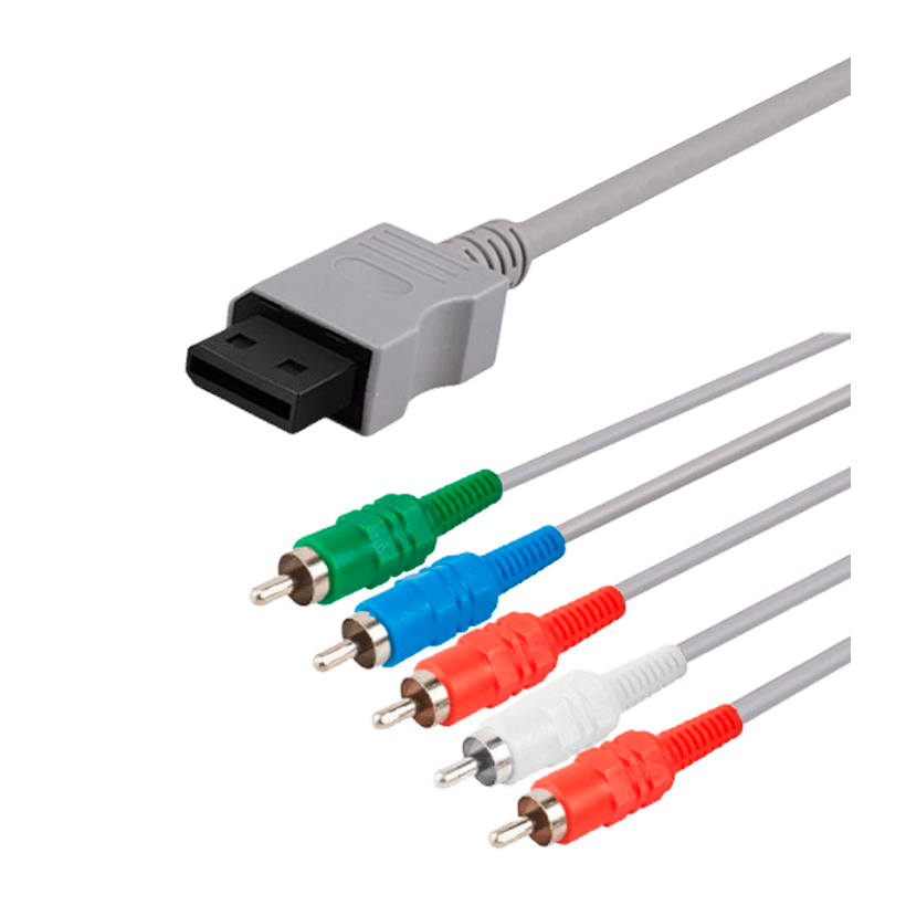 Кабель RMC Wii Component 5RCA - AV Multi Out Light Grey 1.7m Новый - Retromagaz