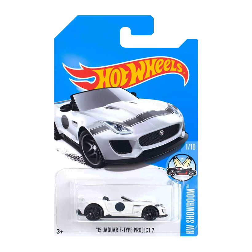 Машинка Базовая Hot Wheels '15 Jaguar F-Type Kmart Exclusive Showroom 1:64 FBJ21 White - Retromagaz