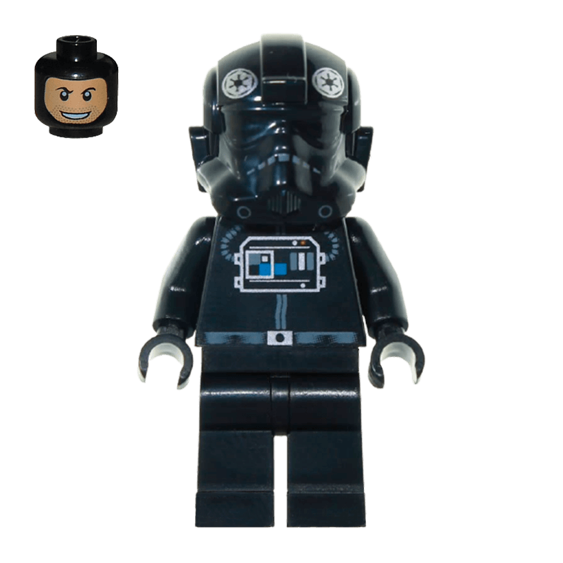 Фігурка Lego Імперія TIE Fighter Pilot Patterned Head Star Wars sw0268a Б/У - Retromagaz