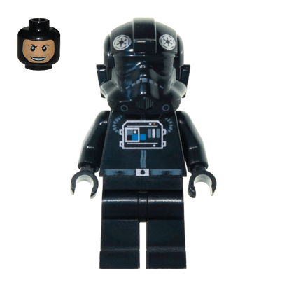 Фігурка Lego TIE Fighter Pilot Patterned Head Star Wars Імперія sw0268a Б/У - Retromagaz